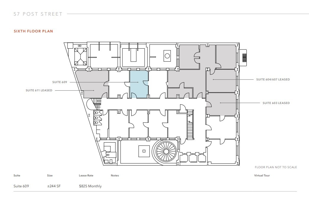 57-65 Post St, San Francisco, CA à louer Plan d’étage– Image 1 sur 1