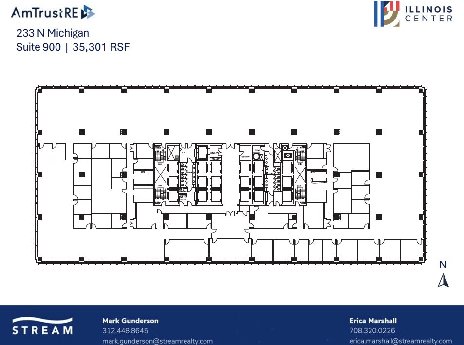 233 N Michigan Ave, Chicago, IL à louer Plan d’étage– Image 1 sur 1