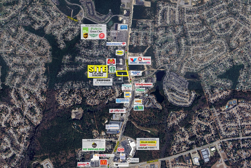 Hard Scrabble Rd & Elders Pond dr, Columbia, SC à louer - Aérien – Image 1 sur 4