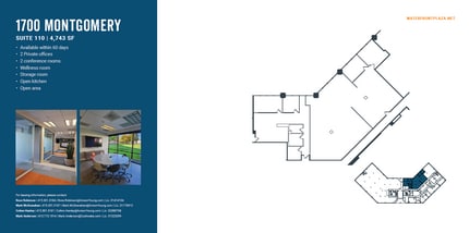 1700 Montgomery St, San Francisco, CA à louer Plan d’étage– Image 1 sur 1