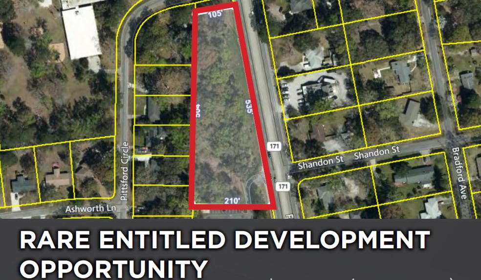 1165 Folly Rd, Charleston, SC à vendre - Aérien – Image 1 sur 2