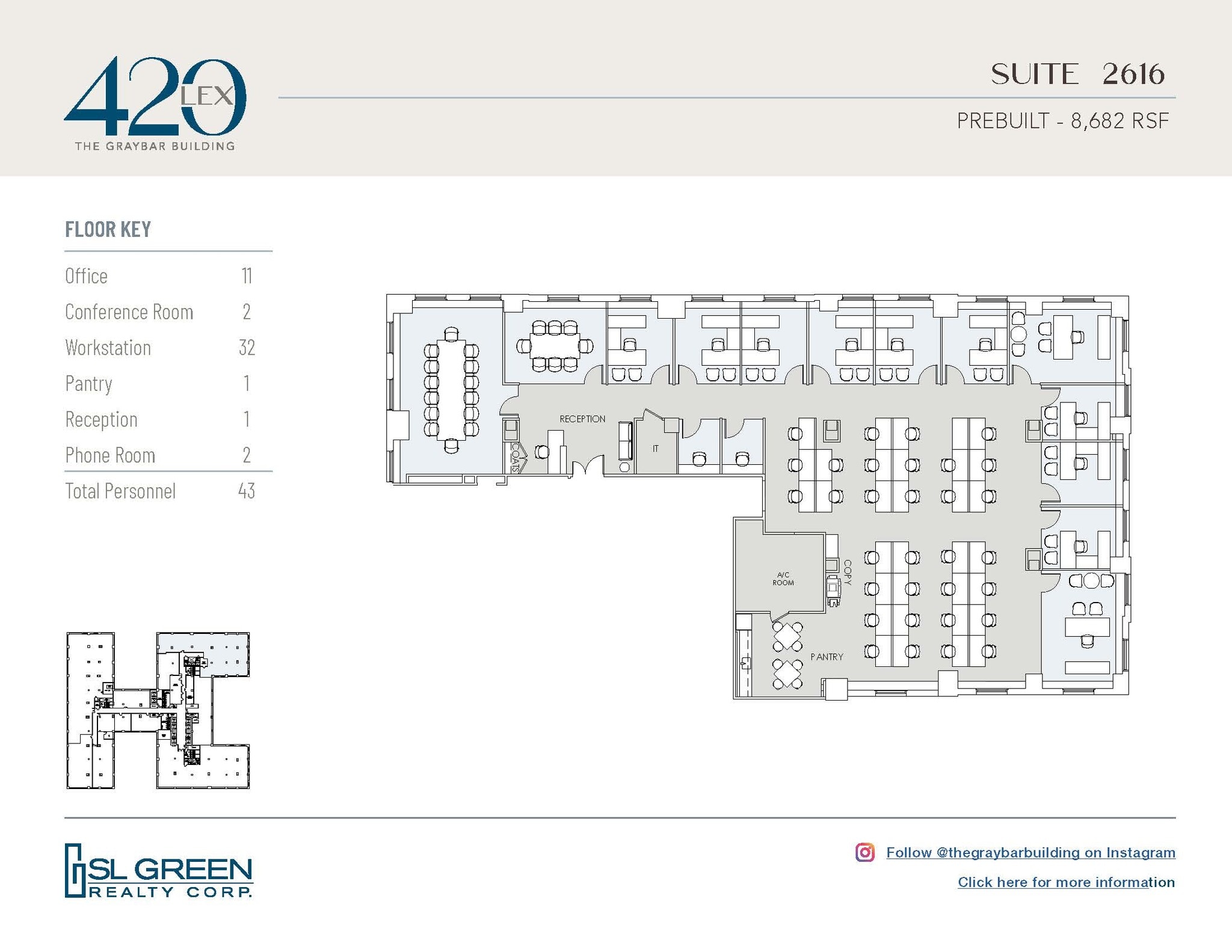 420 Lexington Ave, New York, NY à louer Plan d’étage– Image 1 sur 1