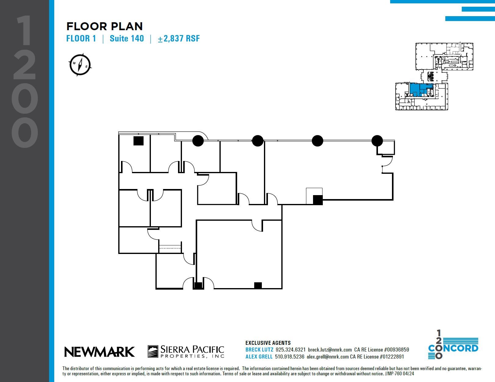 1200 Concord Ave, Concord, CA à louer Plan d’étage– Image 1 sur 1