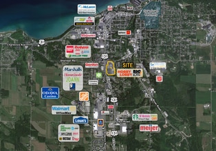 1401 Spring St, Petoskey, MI - Vue aérienne vue de carte