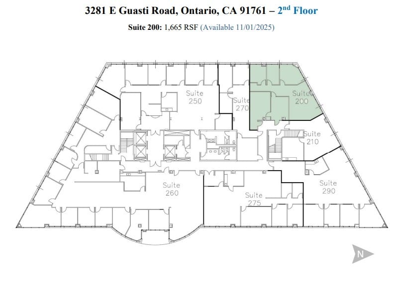 3281 E Guasti Rd, Ontario, CA à louer Plan d’étage– Image 1 sur 1