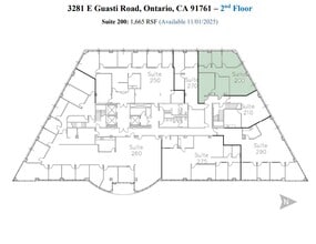 3281 E Guasti Rd, Ontario, CA à louer Plan d’étage– Image 1 sur 1