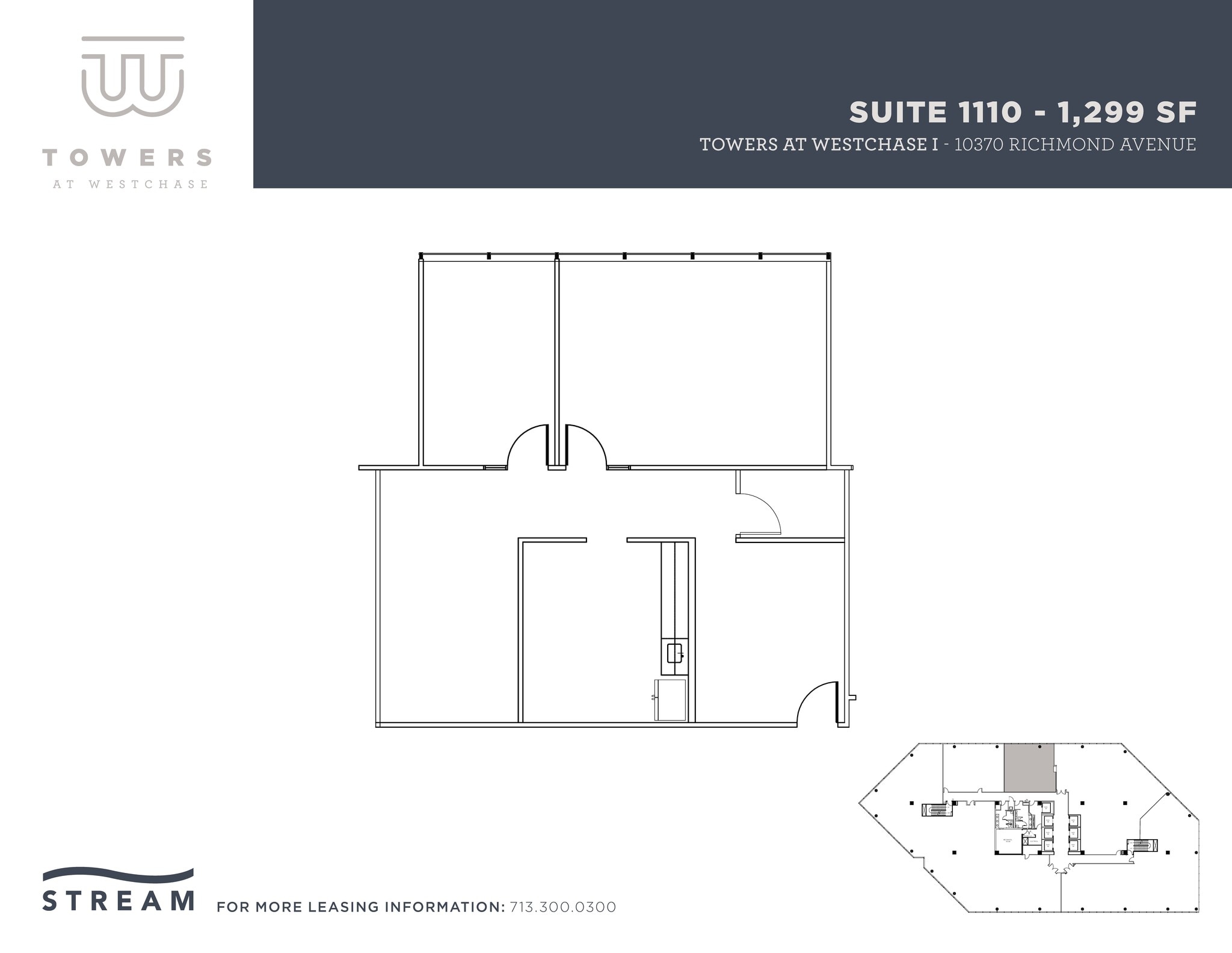 10370 Richmond Ave, Houston, TX à louer Plan d’étage– Image 1 sur 1