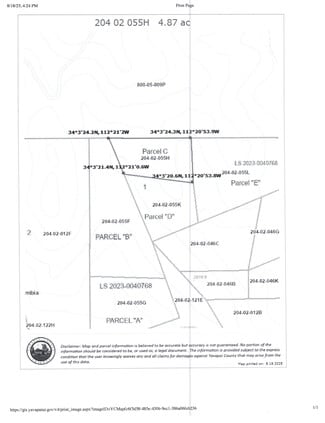Plus de détails pour Lake Pleasant/ Cow Creek Road, Phoenix, AZ - Terrain à vendre