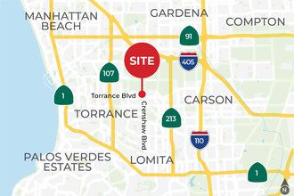 2515 Torrance Blvd, Torrance, CA à louer Carte– Image 2 sur 3