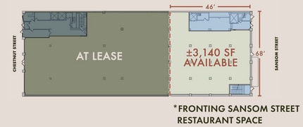 1217 Sansom St, Philadelphia, PA à louer Plan d’étage– Image 1 sur 1