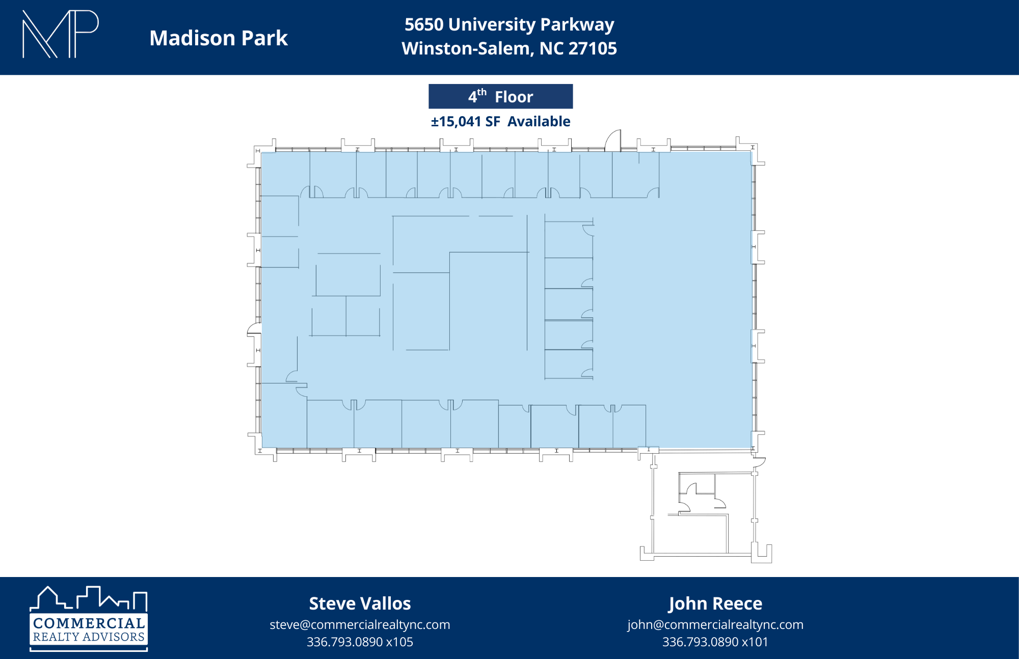 5620 University Pky, Winston-Salem, NC à louer Plan d’étage– Image 1 sur 1