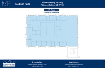 5620 University Pky, Winston-Salem, NC à louer Plan d’étage– Image 1 sur 1