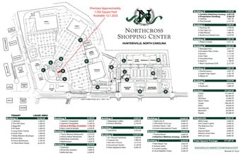 9645-9759 Sam Furr Rd, Huntersville, NC à louer Plan de site– Image 2 sur 2