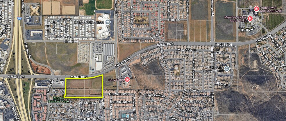 McCall Blvd, Menifee, CA à vendre - Aérien – Image 2 sur 2