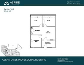 3634 Glenn Lakes Lane, Missouri City, TX à louer Plan d’étage– Image 1 sur 1