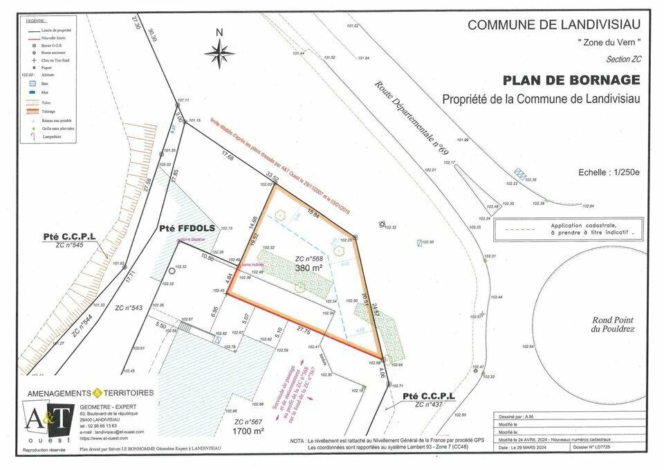 Terrain dans Landivisiau à vendre Plan de site– Image 1 sur 2