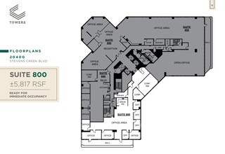 20400 Stevens Creek Blvd, Cupertino, CA à louer Plan d’étage– Image 1 sur 1