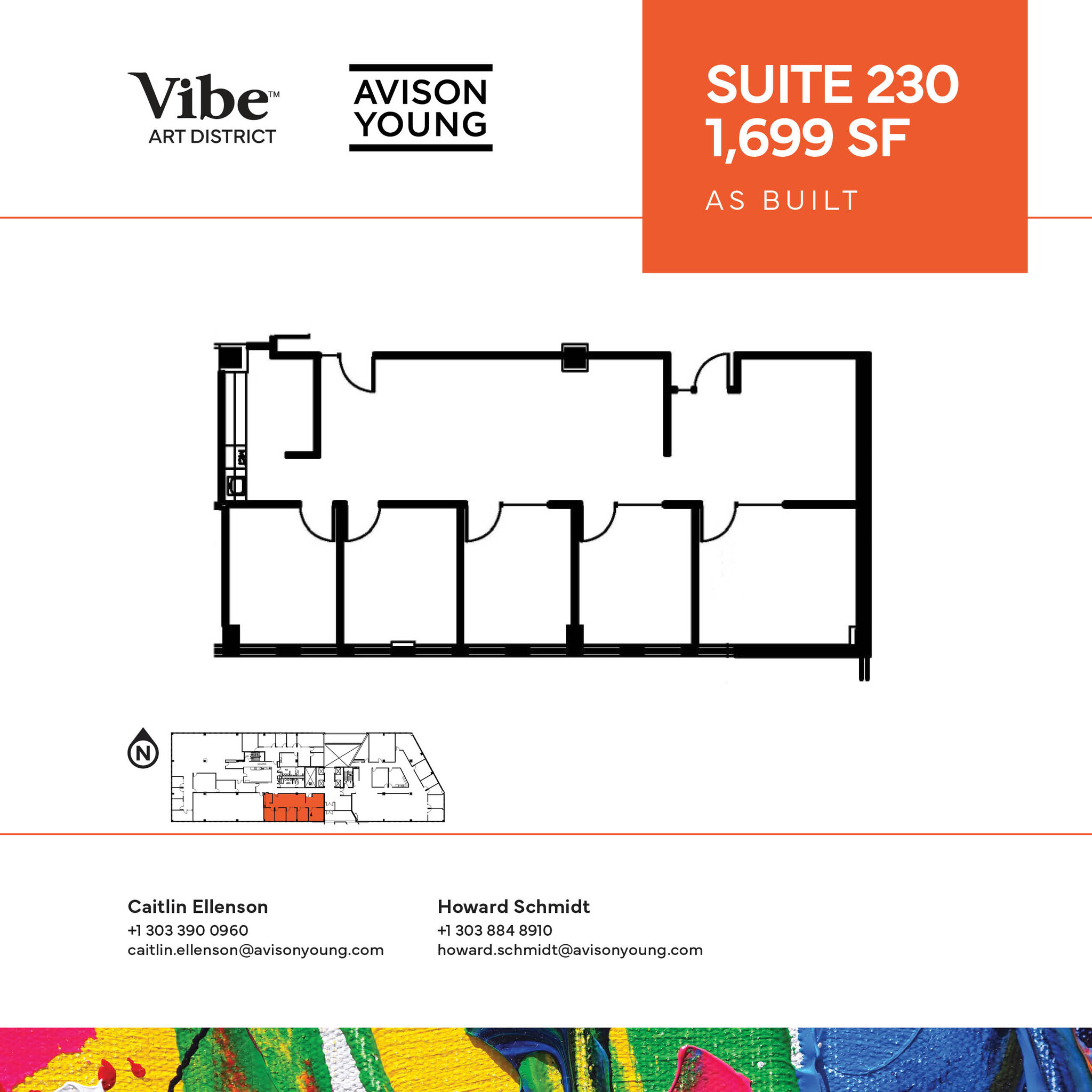 1391 N Speer Blvd, Denver, CO à louer Plan d’étage– Image 1 sur 2
