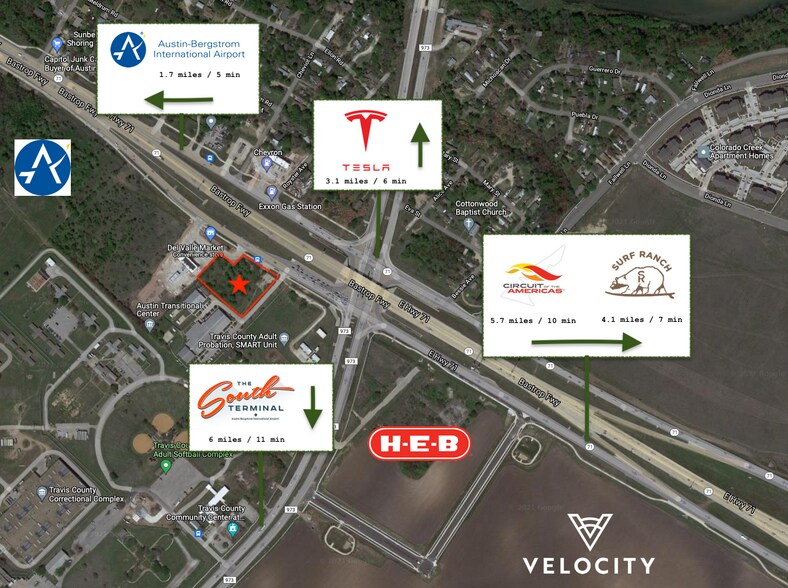 3152 E HWY 71, Del Valle, TX à louer - Aérien – Image 2 sur 6