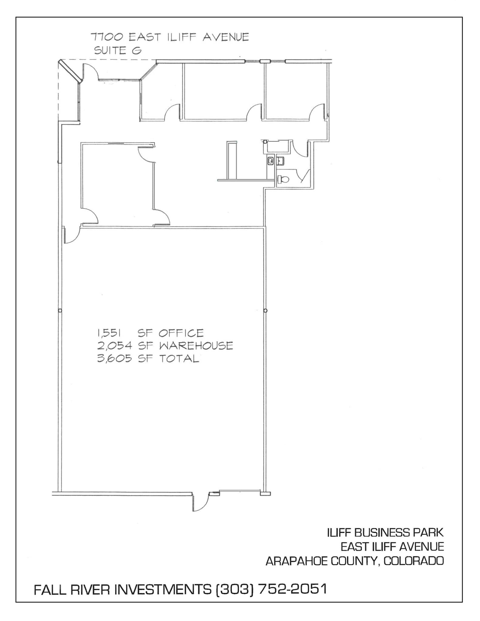 7700 E Iliff Ave, Denver, CO à louer Plan de site– Image 1 sur 1