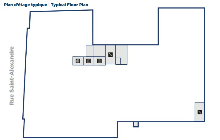 1425-1435 Rue Saint-Alexandre, Montréal, QC à louer Plan d’étage– Image 1 sur 1
