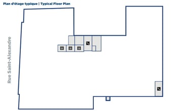 1425-1435 Rue Saint-Alexandre, Montréal, QC à louer Plan d’étage– Image 1 sur 1