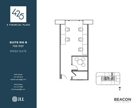 425 S Financial Pl, Chicago, IL à louer Plan d’étage– Image 1 sur 4
