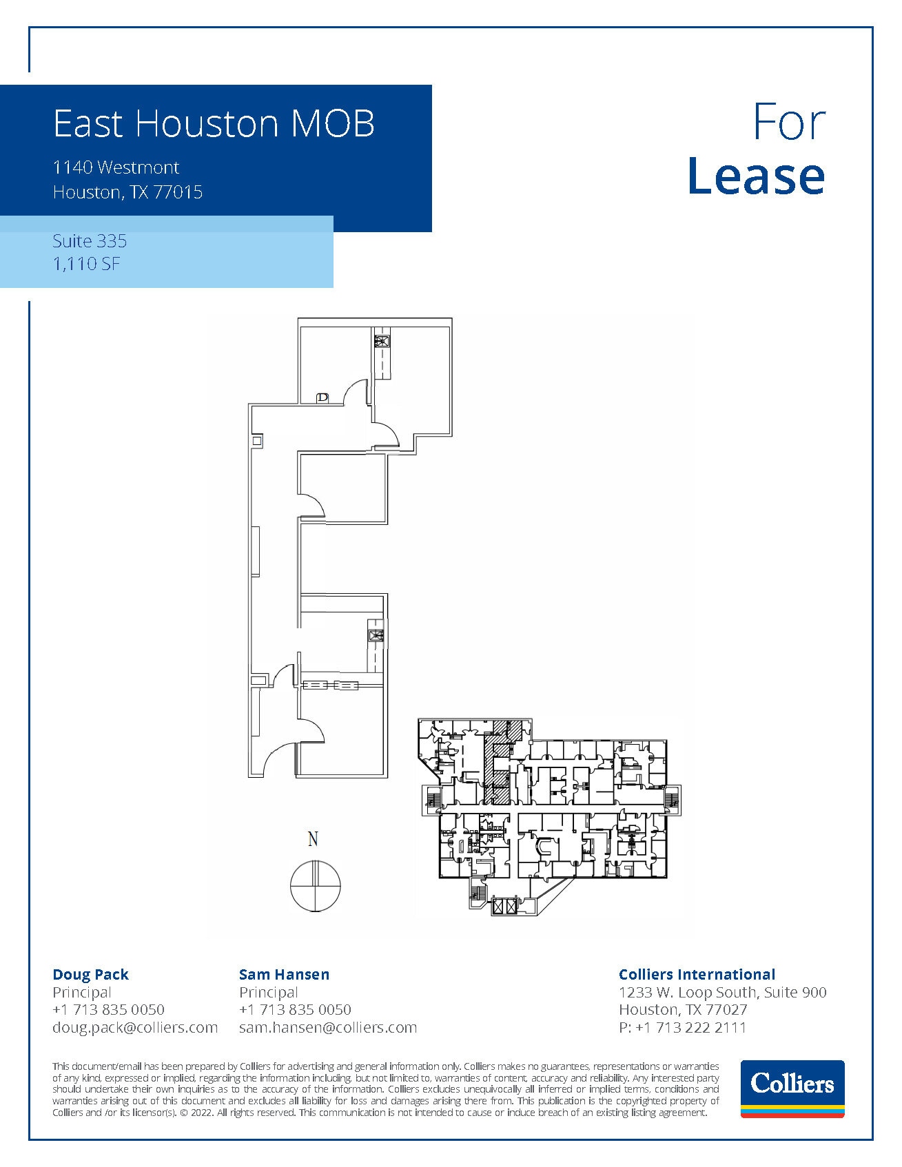 1140 Westmont Dr, Houston, TX à louer Plan d’étage– Image 1 sur 1