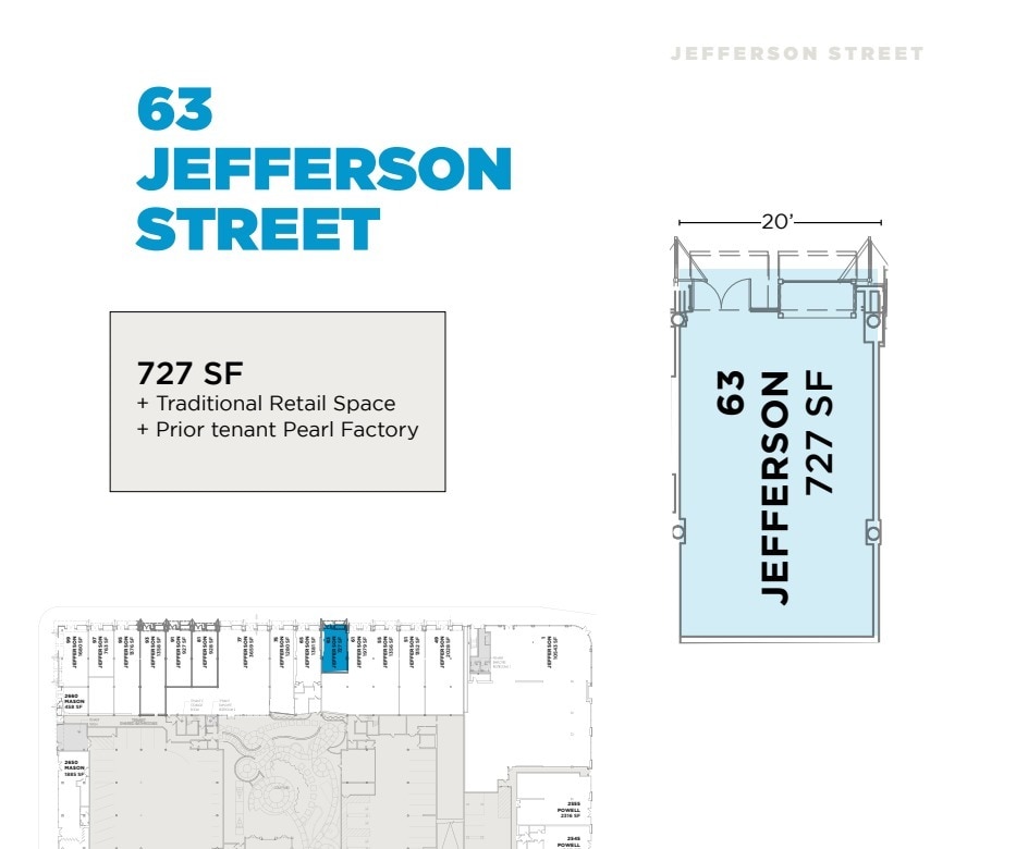 1-99 Jefferson St, San Francisco, CA à louer Plan d’étage– Image 1 sur 1