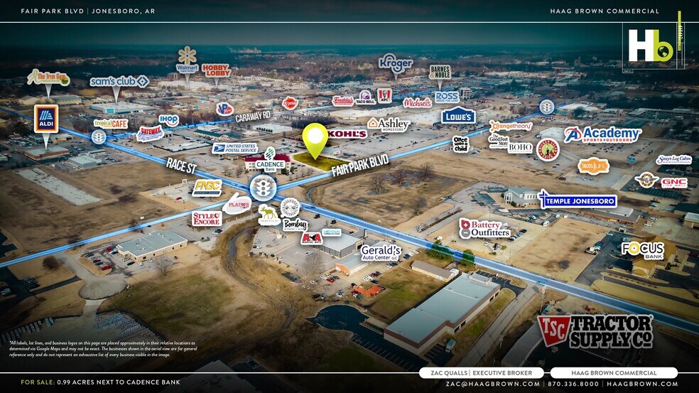 Fair Park Boulevard, Jonesboro, AR à vendre - Aérien – Image 2 sur 4