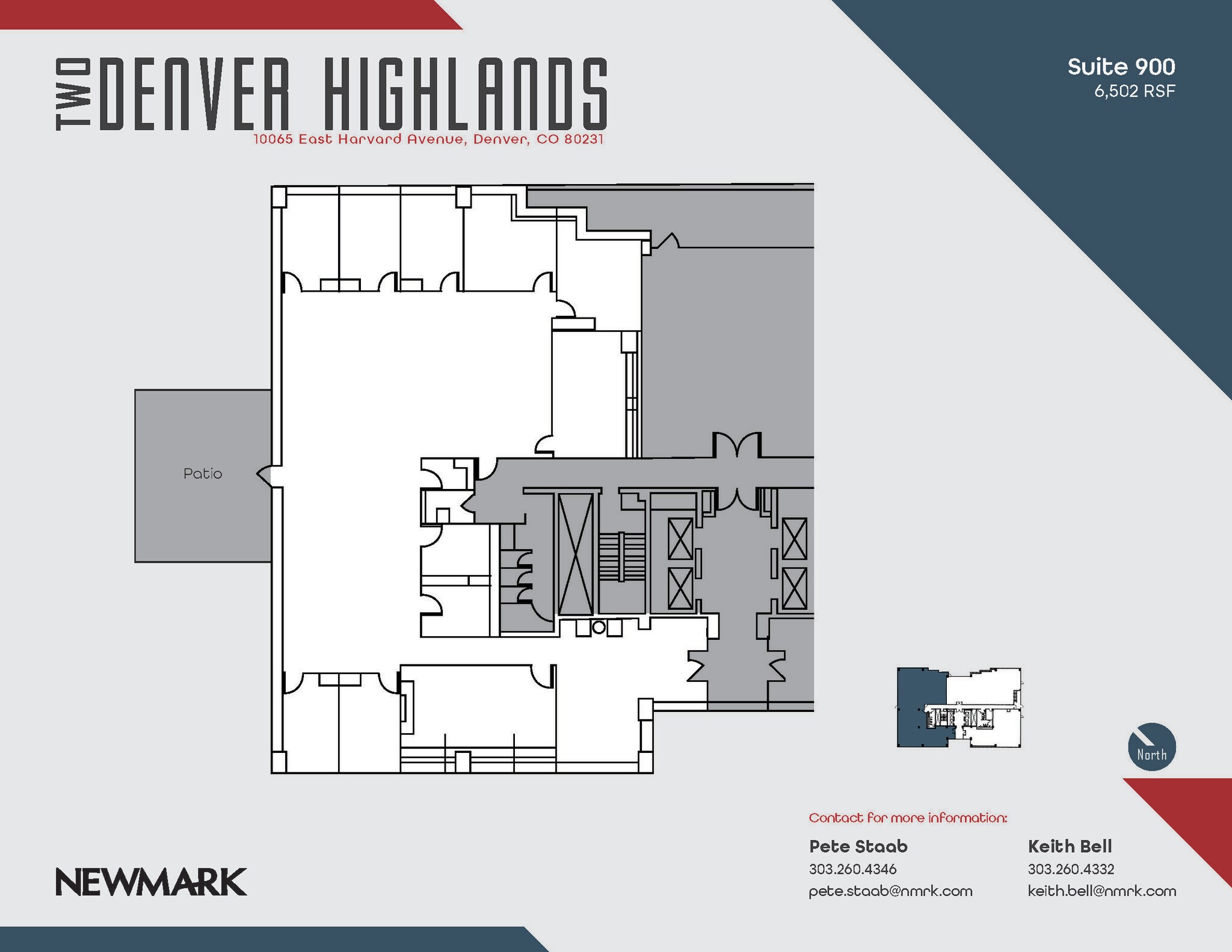 10375 E Harvard Ave, Denver, CO à louer Plan d’étage– Image 1 sur 1