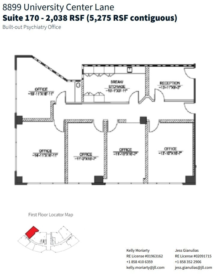 8899 University Center Ln, San Diego, CA à louer Plan d’étage– Image 1 sur 1