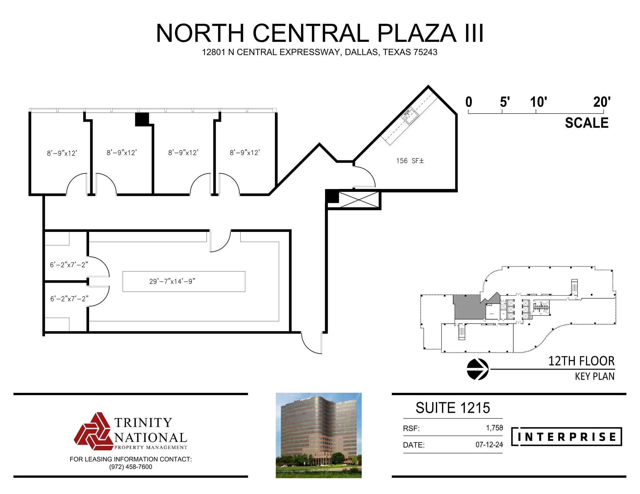 12801 N Central Expy, Dallas, TX à louer Plan de site– Image 1 sur 2