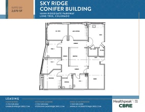 10535 Park Meadows Blvd, Lone Tree, CO à louer Plan d’étage– Image 2 sur 2
