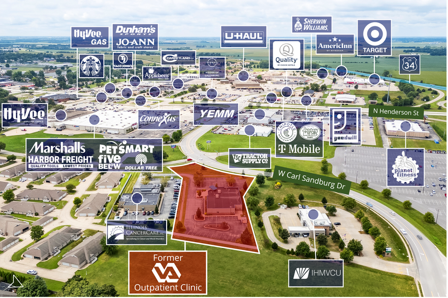 310 Home Blvd, Galesburg, IL à vendre - Aérien – Image 1 sur 3