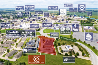 310 Home Blvd, Galesburg, IL - VUE AÉRIENNE vue de carte