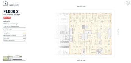 271 11th Ave, New York, NY à louer Plan d’étage– Image 2 sur 2