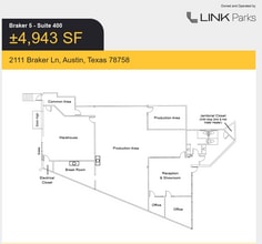 2111 Braker Ln, Austin, TX à louer Plan d’étage– Image 1 sur 1