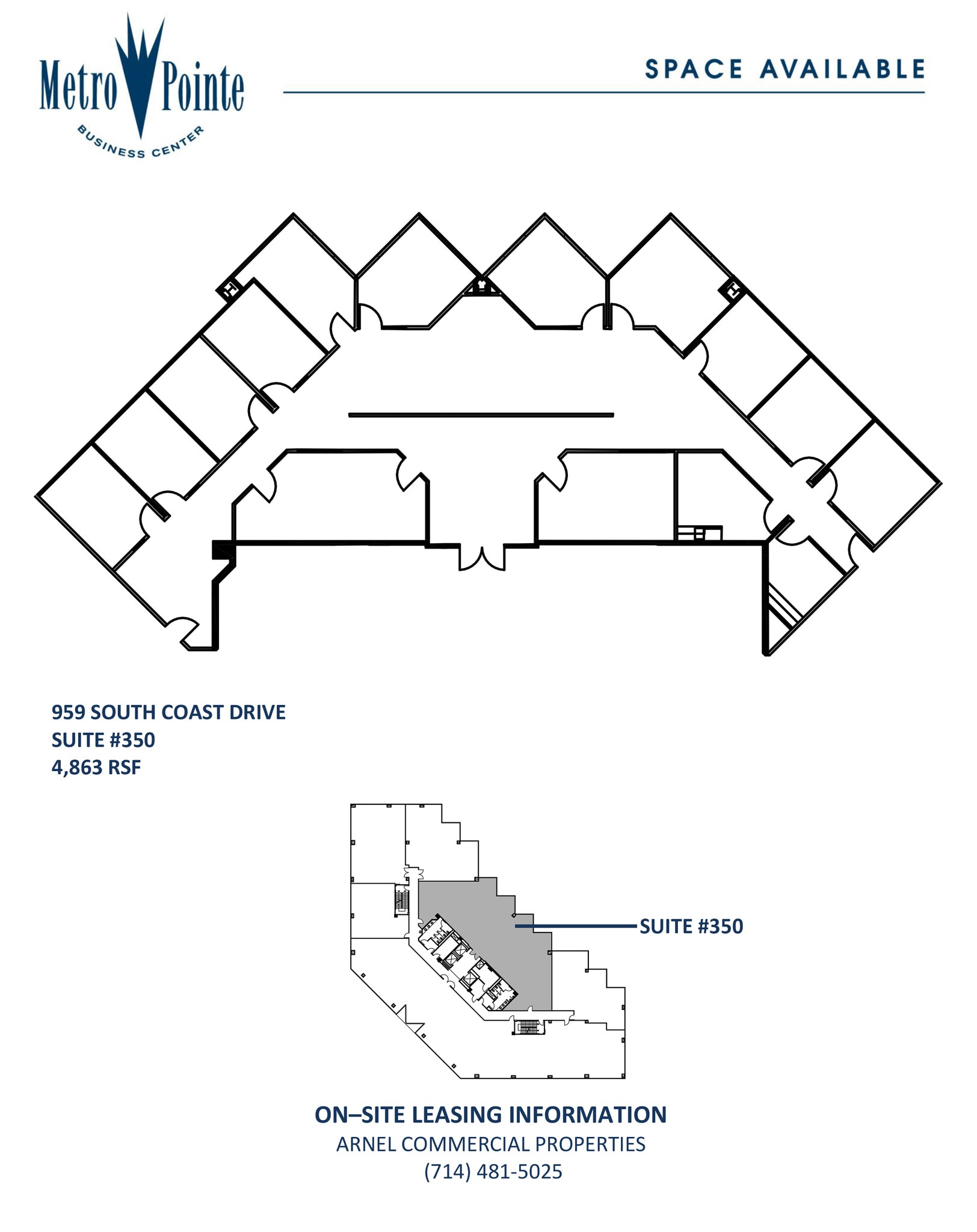 959 S Coast Dr, Costa Mesa, CA à louer Plan d’étage– Image 1 sur 1