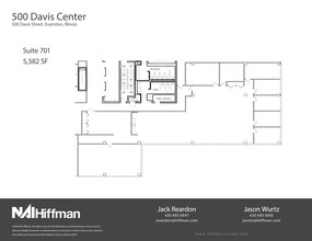 500 Davis St, Evanston, IL à louer Plan d’étage– Image 1 sur 1