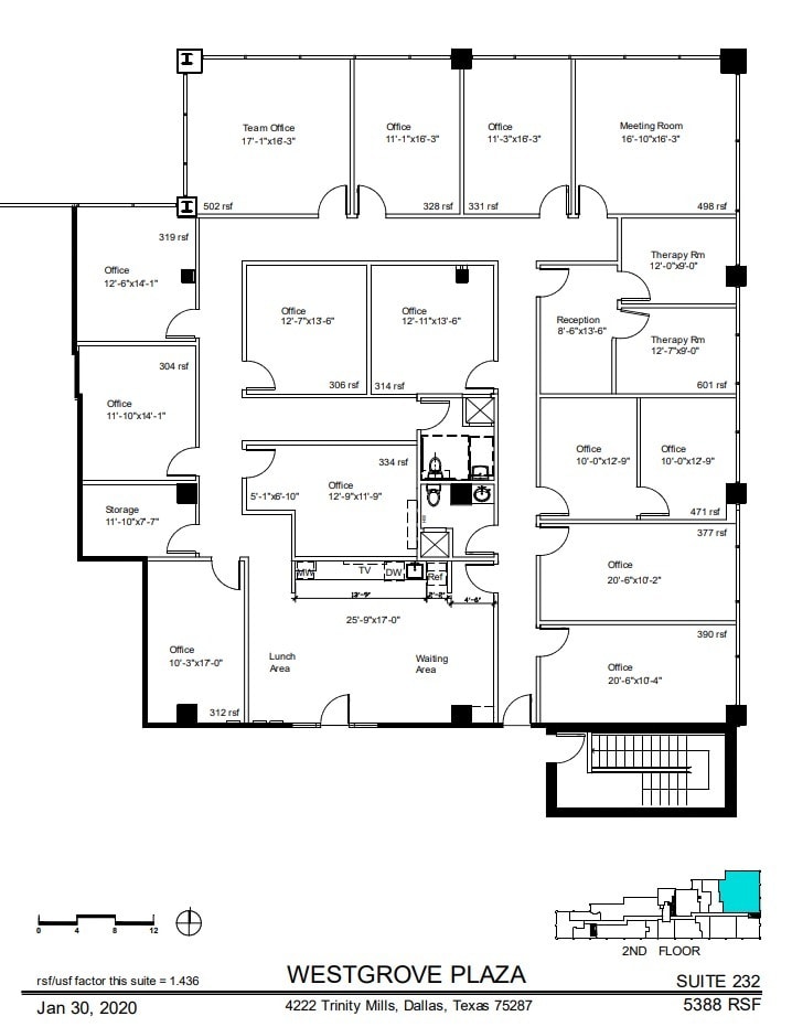 4222 Trinity Mills Rd, Dallas, TX à louer Plan d’étage– Image 1 sur 1