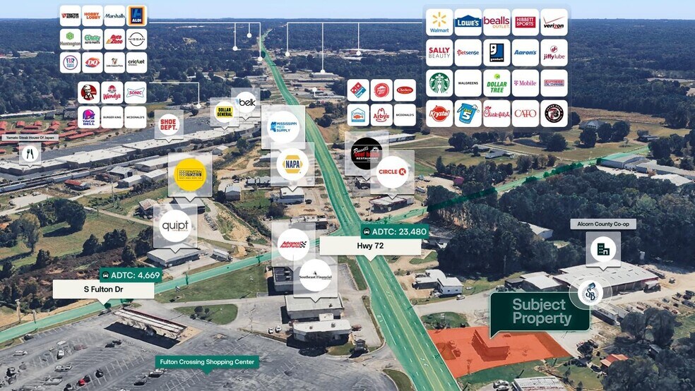 301 US 72, Corinth, MS à vendre - Photo de l’immeuble – Image 2 sur 3