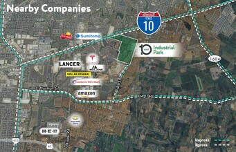 10 East Industrial Park, Converse, TX - VUE AÉRIENNE  vue de carte