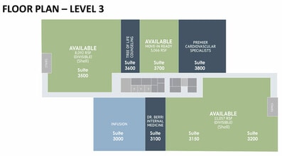 39000 W Seven Mile Rd, Livonia, MI à louer Plan d’étage– Image 2 sur 2