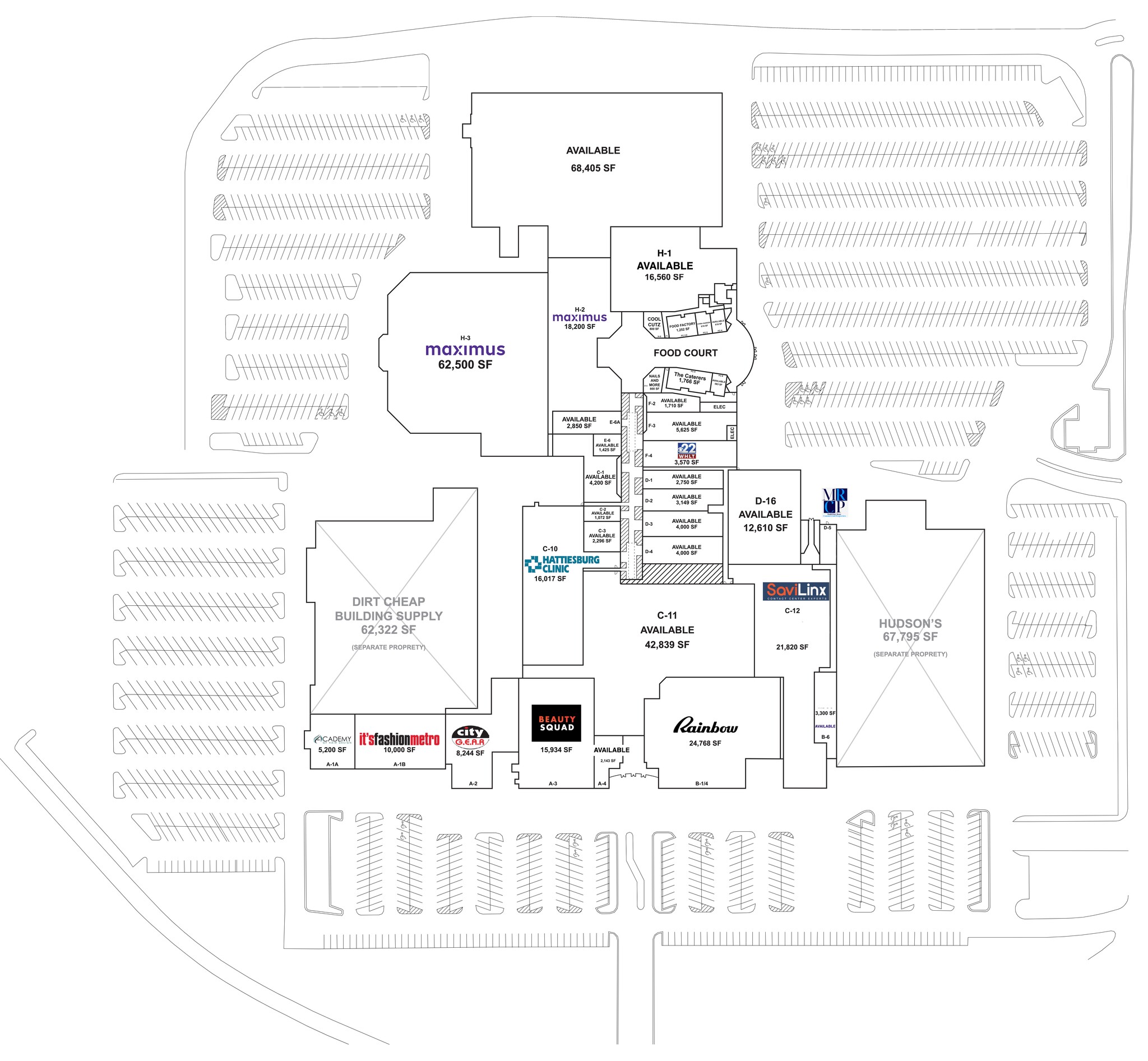 5912 US Highway 49, Hattiesburg, MS à louer Plan de site– Image 1 sur 14