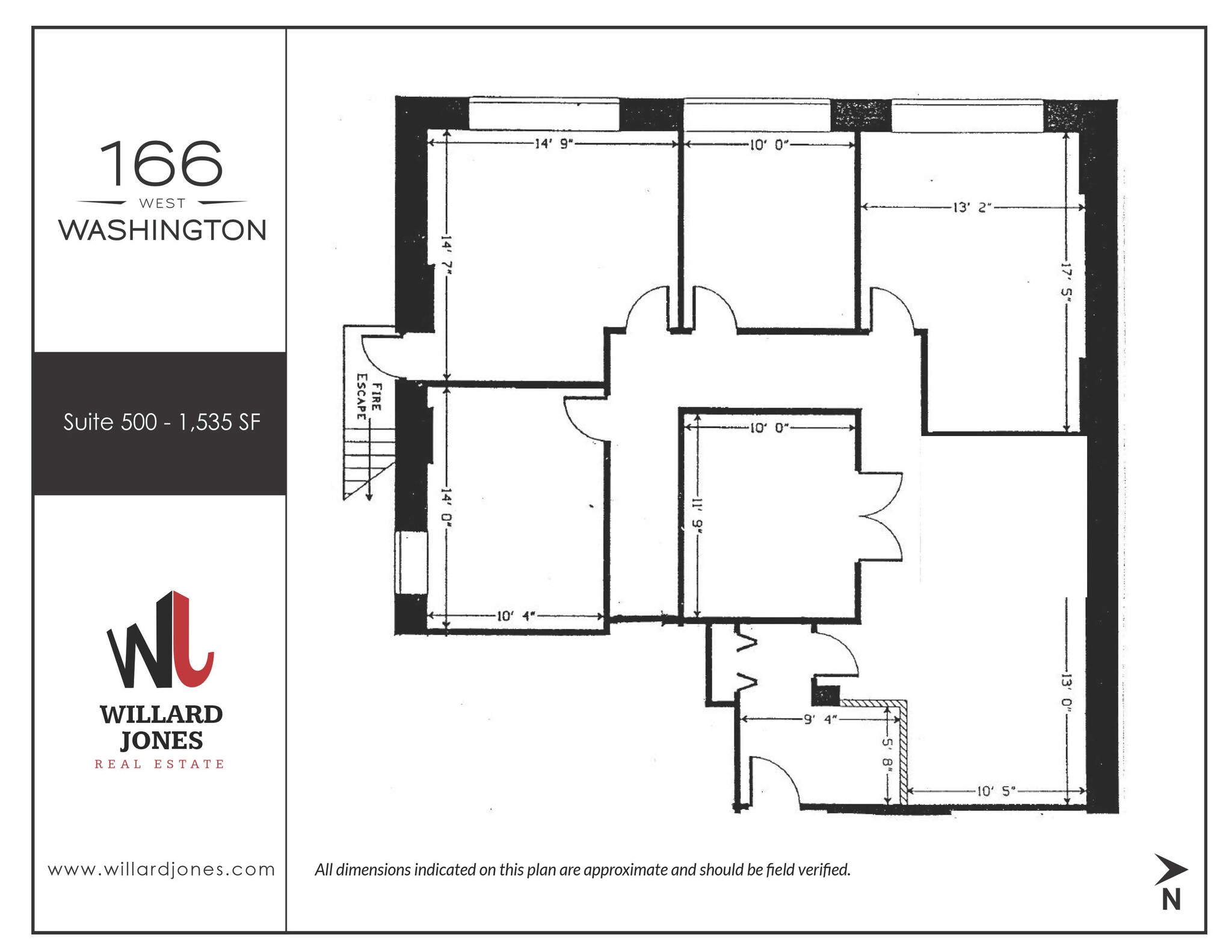 166 W Washington St, Chicago, IL à louer Plan d’étage– Image 1 sur 1