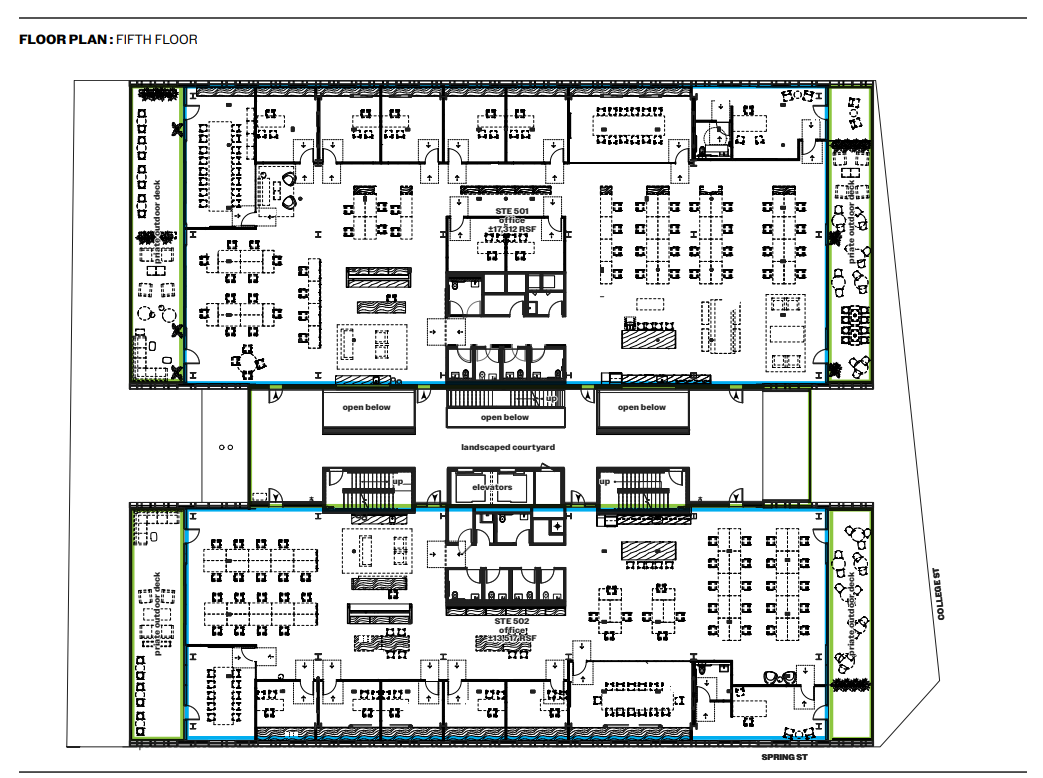 843 N Spring St, Los Angeles, CA à louer Plan d’étage– Image 1 sur 1