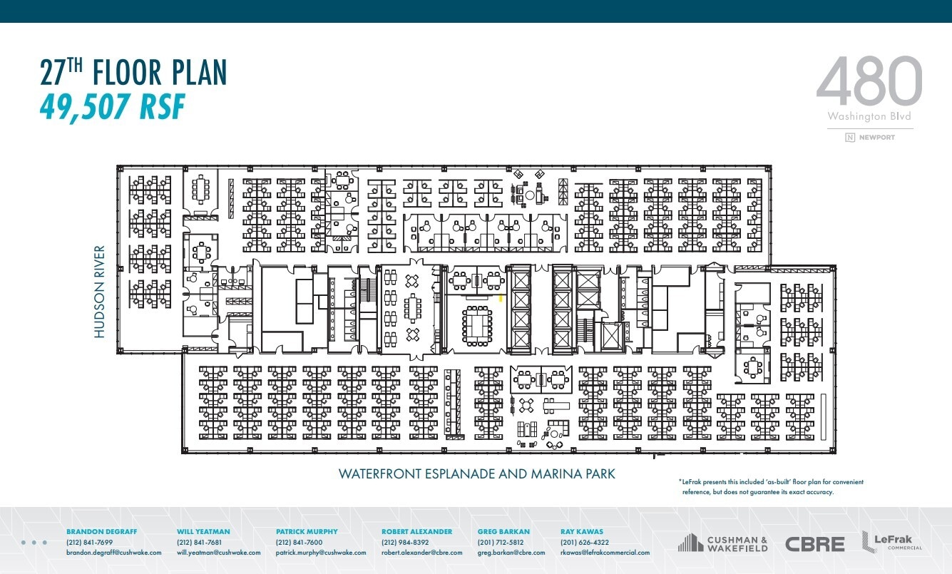 480 Washington Blvd, Jersey City, NJ à louer Plan d’étage– Image 1 sur 1