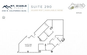 2185 N California Blvd, Walnut Creek, CA à louer Plan d’étage– Image 1 sur 1