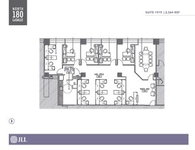 180 N LaSalle St, Chicago, IL à louer Plan d’étage– Image 1 sur 12